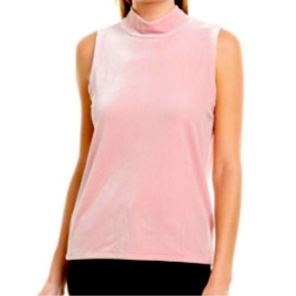 J. Crew Women’s  Light Pink Velvety Mock Neck Top XS